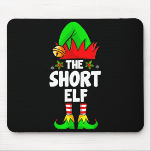 Short Elf Family Matching Group Christmas Pajamas  Mouse Pad