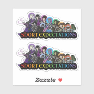 Short Expectations Sticker