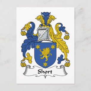 Short Family Crest Postcard
