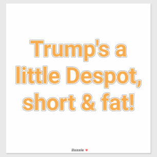 Short fat Despot trump Hankamer Artjunkhaus Dummy!
