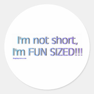short_funsize classic round sticker