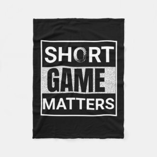 Short Game S  Fleece Blanket