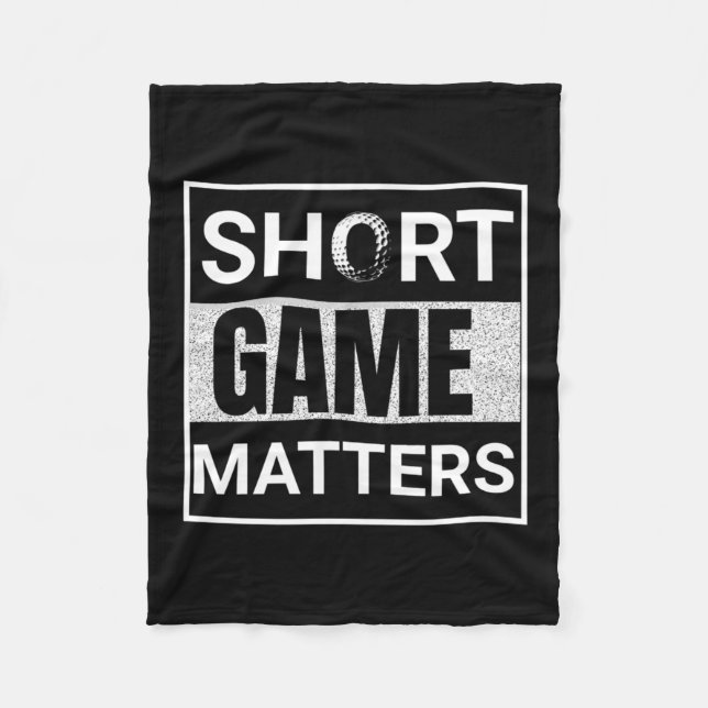 Short Game S  Fleece Blanket (Front)