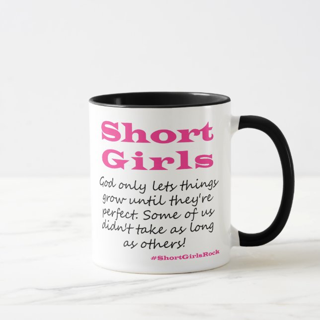 Short Girls Black 11oz Mug (Right)