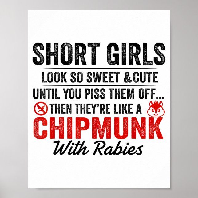 Short Girls Look So Sweet And Cute Until You Them  Poster (Front)