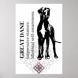 Short Great Dane Poster