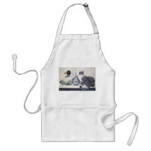 Short Haired Tabby Cat Apron
