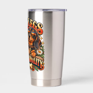Short Legs Big Personality – Funny Dachshund Dog Insulated Tumbler