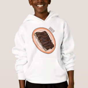 Short ribs cartoon illustration
