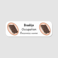 Short ribs cartoon illustration