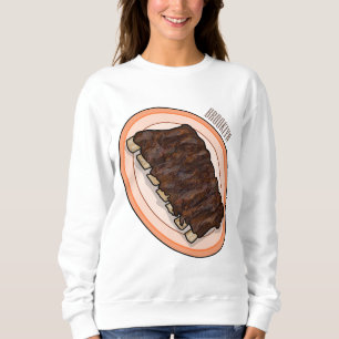 Short ribs cartoon illustration sweatshirt