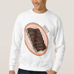 Short ribs cartoon illustration sweatshirt
