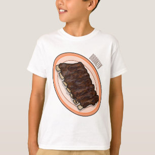 Short ribs cartoon illustration T-Shirt