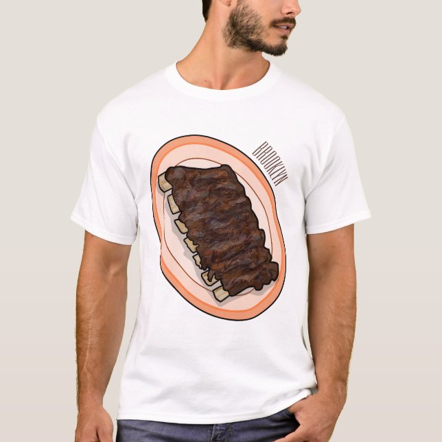 Short ribs cartoon illustration T-Shirt (Front)