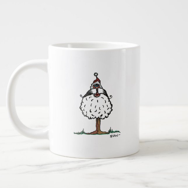 Short Santa Large Coffee Mug (Left)
