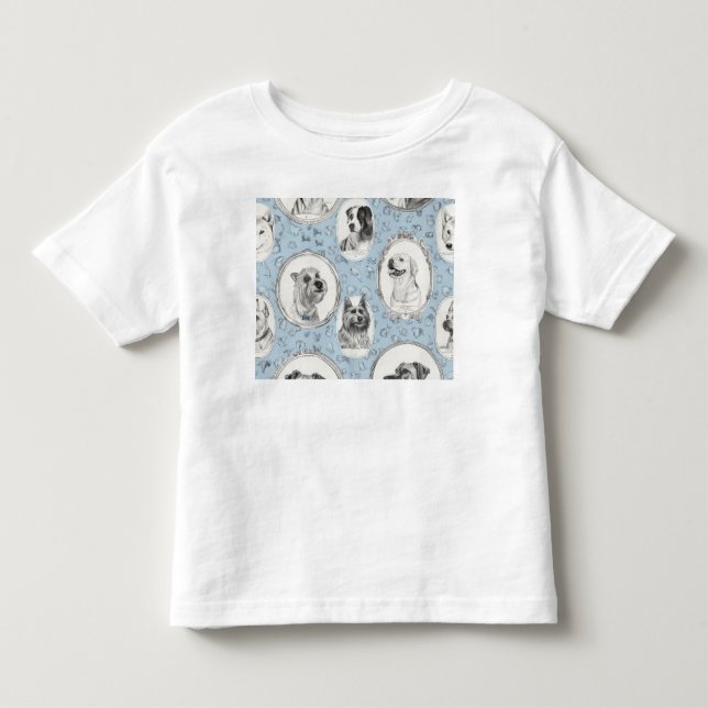 Short Sleeve T-Shirt with Dog Graphic (Front)
