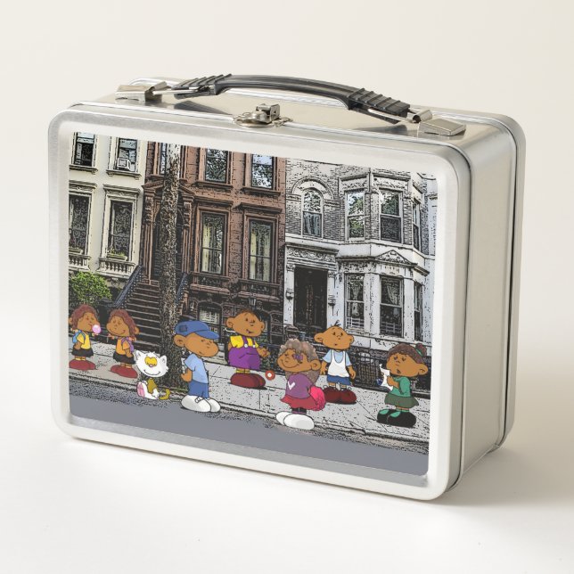 Short Sleevez Metal Lunch Box (Front)