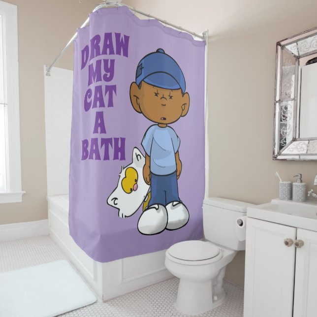 Short Sleevez Shower Curtain (In Situ)