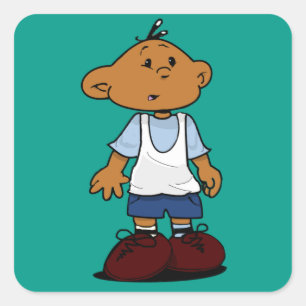 Short Sleevez Square Sticker