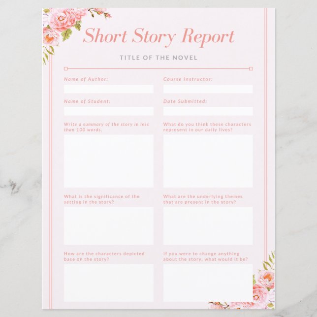 Short story Report (Front)