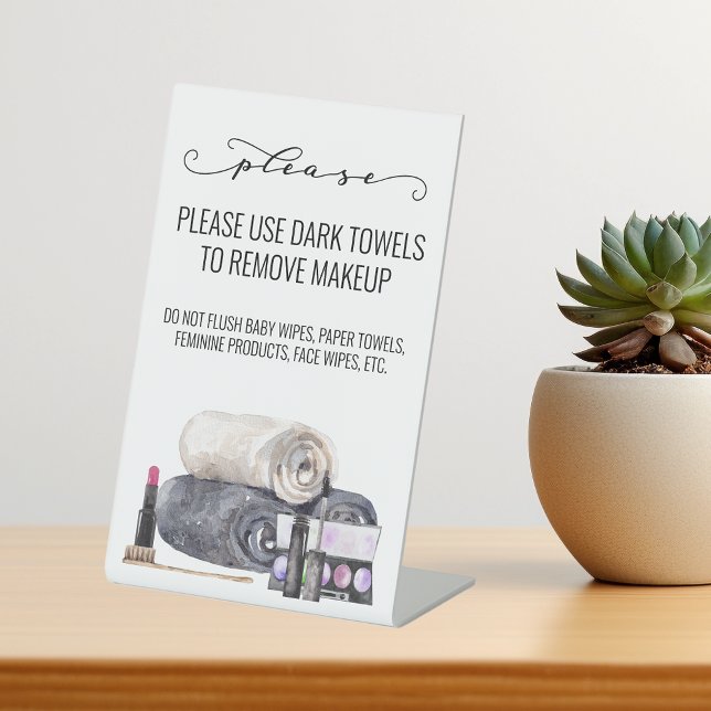 Short term Rental Bathroom Towel  Pedestal Sign (Creator Uploaded)