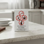 Short Term Rental Business No Smoking Cigarettes  Pedestal Sign<br><div class="desc">This design may be personalised in the area provided by changing the photo and/or text. Or it can be customised by clicking Personalise this Template and then choosing the click to customise further option and delete or change the colour of the background, add text, change the text colour or style,...</div>