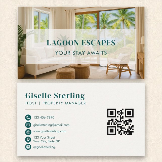 Short Term Rental Property Manager Business Card (Creator Uploaded)