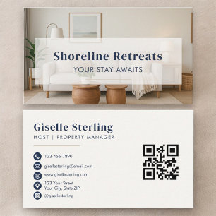 Short Term Rental Property Manager Business Card