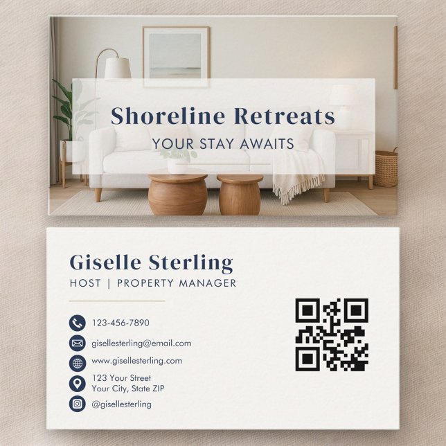 Short Term Rental Property Manager Business Card (Creator Uploaded)