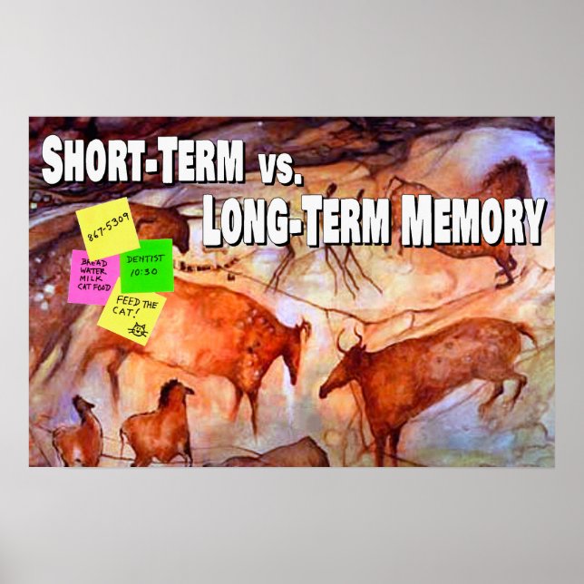 Short-term vs. Long-term Memory Poster (Front)