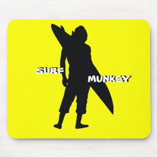 Shortboarder silhouette design mouse pad
