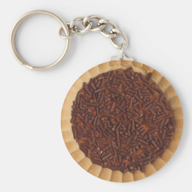 Shortbread Cake Cookie Image Key Ring (Front)