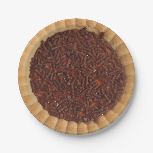 Shortbread Cake Cookie Image Paper Plate (Front)