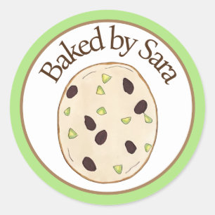 Shortbread Cookie Chef Baked By Homemade Baking Classic Round Sticker