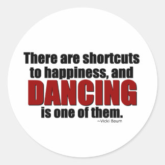 Shortcut to Happiness Classic Round Sticker