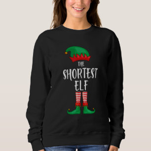 Shortest Elf Christmas Party Family Group Pajama Sweatshirt