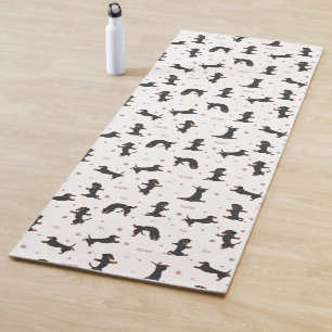 Shorthaired Dachshund dog yoga Mat