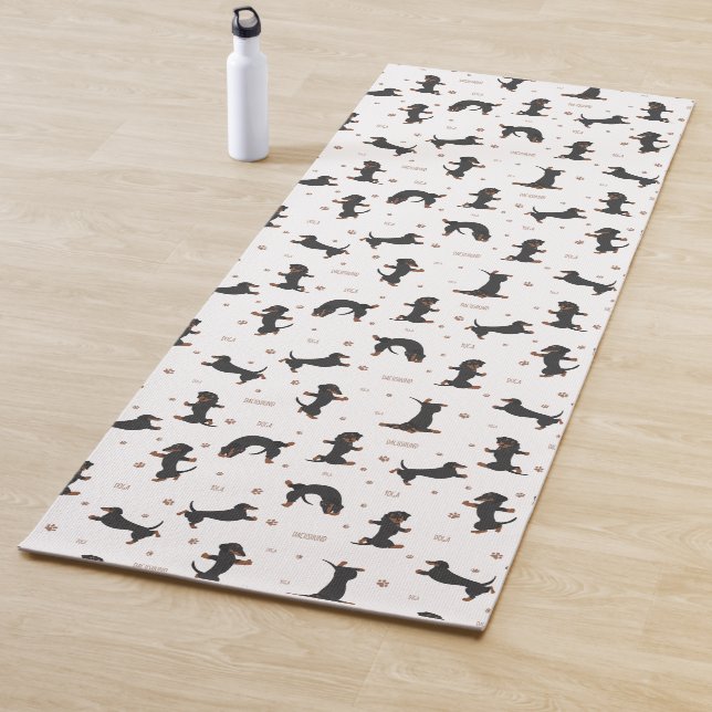 Shorthaired Dachshund dog yoga  Mat (In Situ)