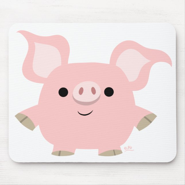 Shorty Cartoon Pig mousepad (Front)