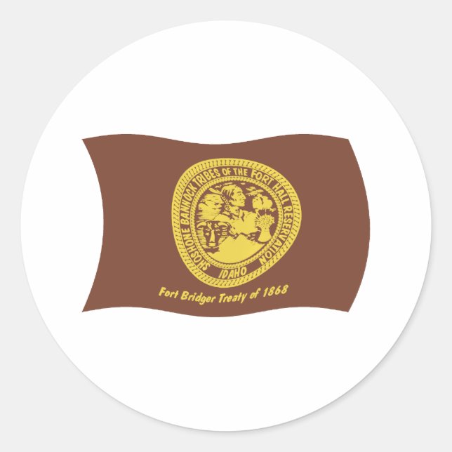 Shoshone Bannock Tribes Flag Sticker (Front)