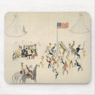 Shoshone dance participated in only by men (pigmen mouse pad
