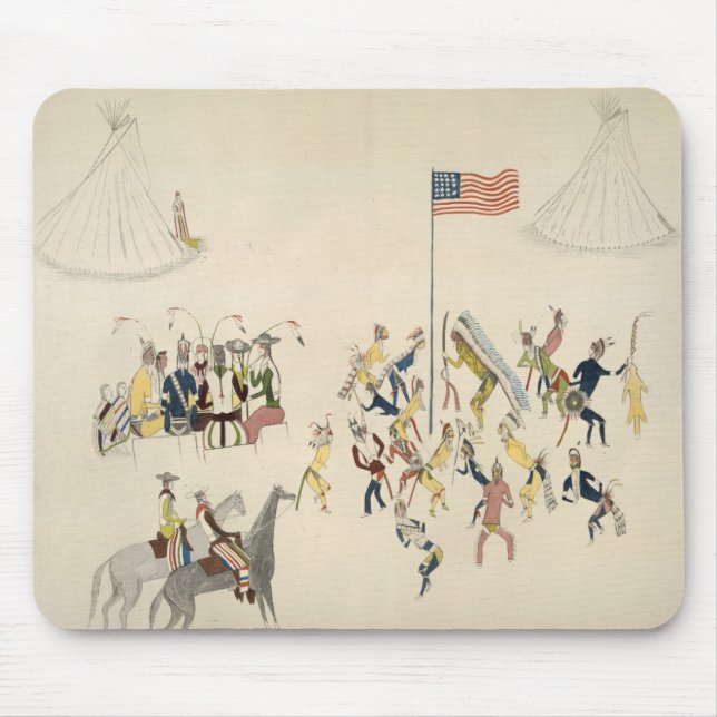 Shoshone dance participated in only by men (pigmen mouse pad (Front)