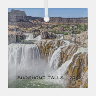 Shoshone Falls, ID Glass Tree Decoration