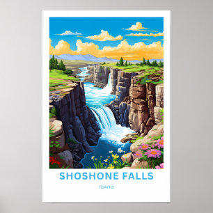 Shoshone Falls Idaho Travel Print