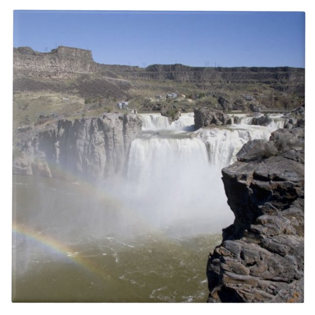 Shoshone Falls on the Snake River in Twin Falls, Tile (Front)