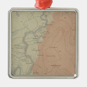 Shoshone Geyser Basin Metal Tree Decoration