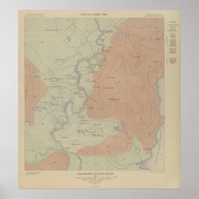 Shoshone Geyser Basin Poster (Front)