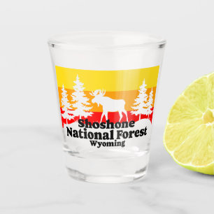 Shoshone National Forest Wyoming Shot Glass