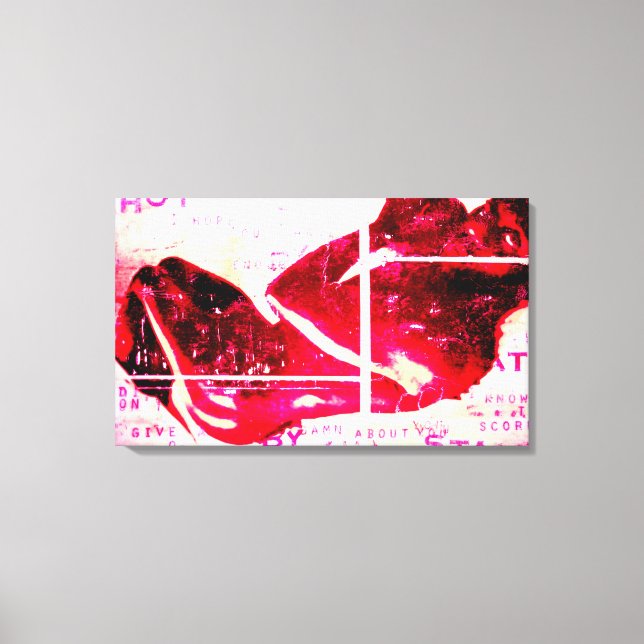 shot by state canvas print (Front)