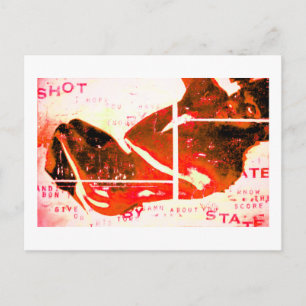 shot by state postcard